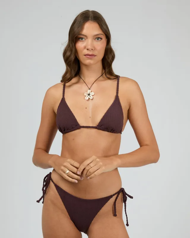 Tilda High Tie Side Pant Brown sold by edge clothing