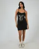 Rider Mini Dress Washed Black sold by edge clothing