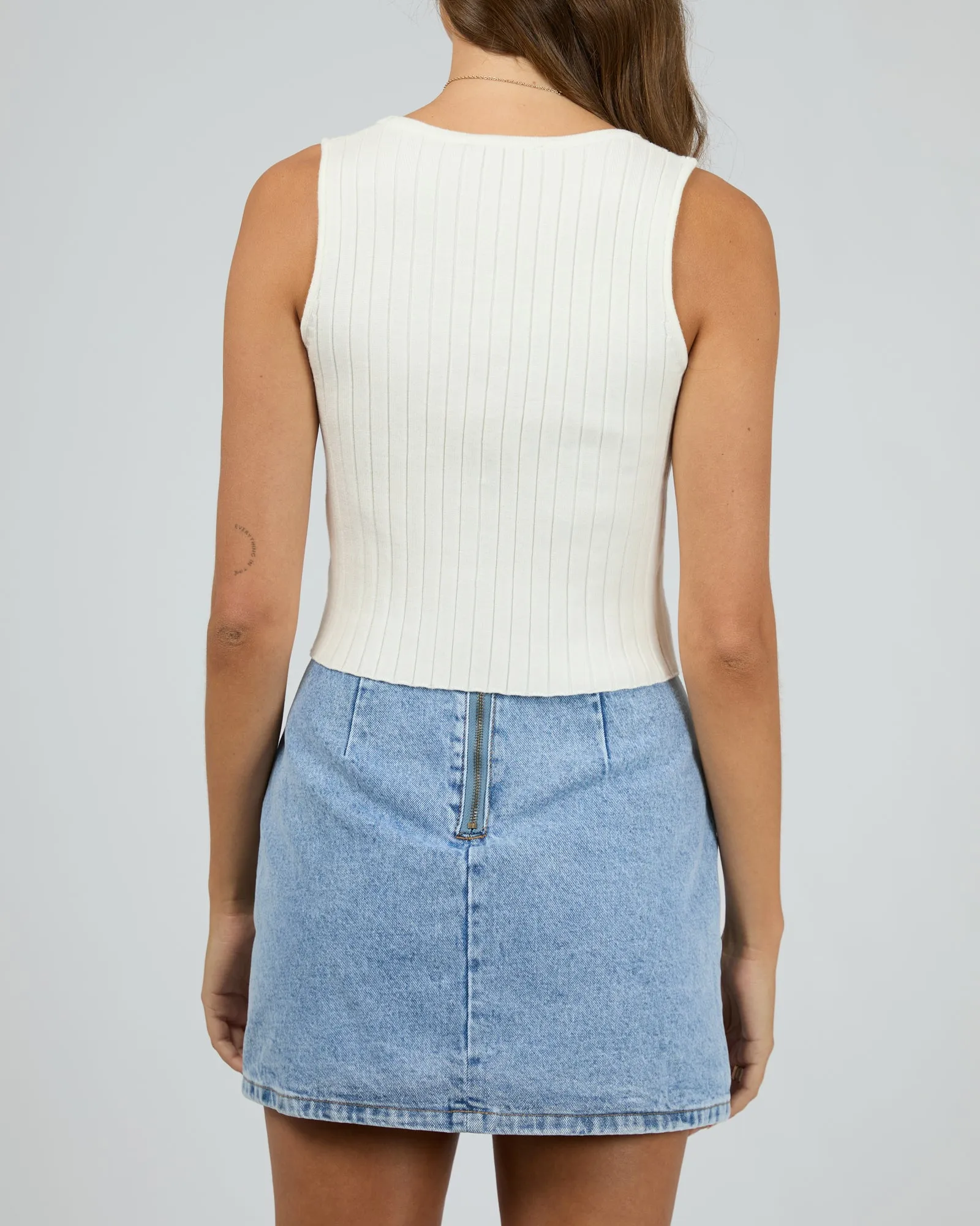 London Knit Top Vintage White sold by edge clothing product image thumbnail 3