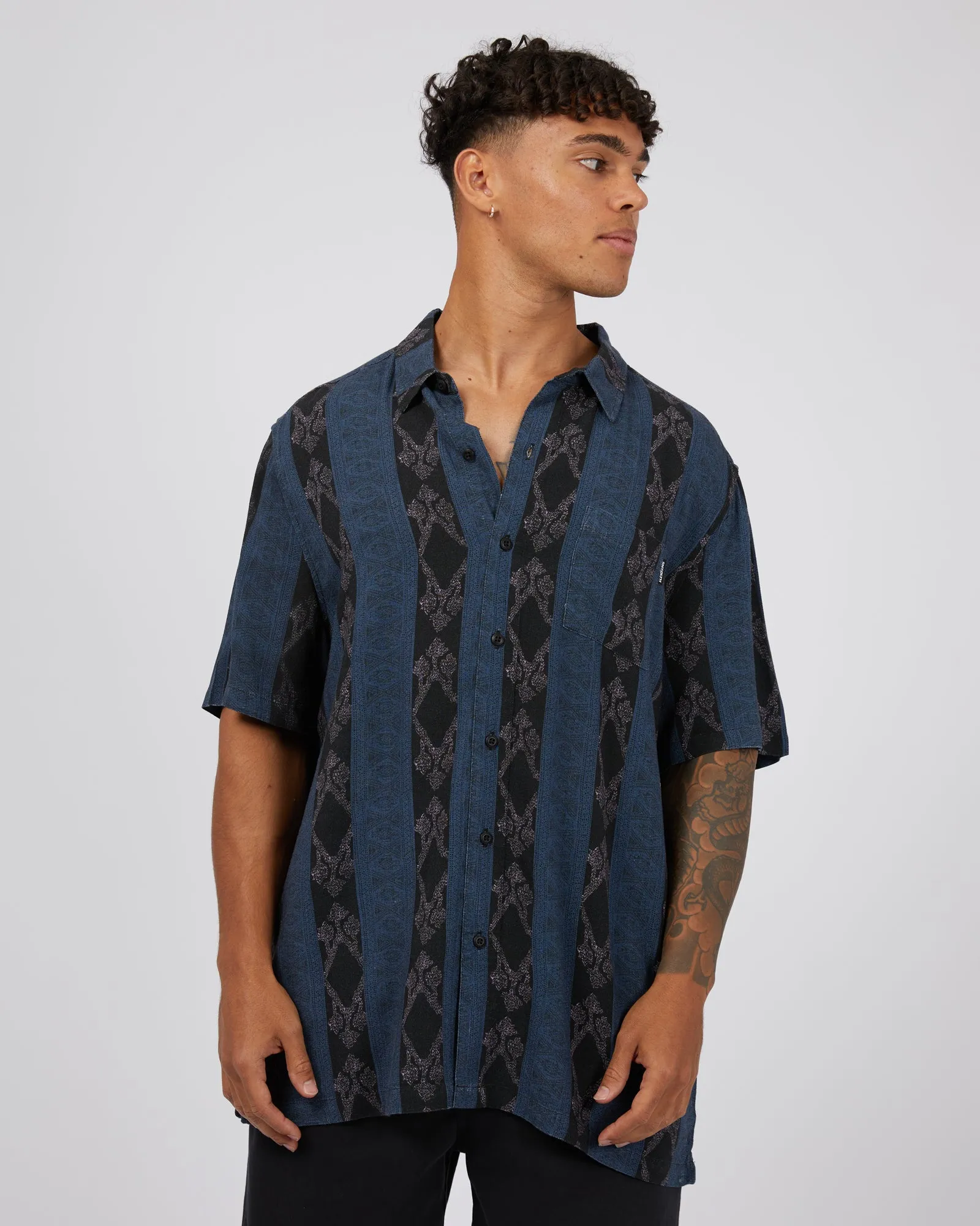 Porto Shirt Navy sold by edge clothing