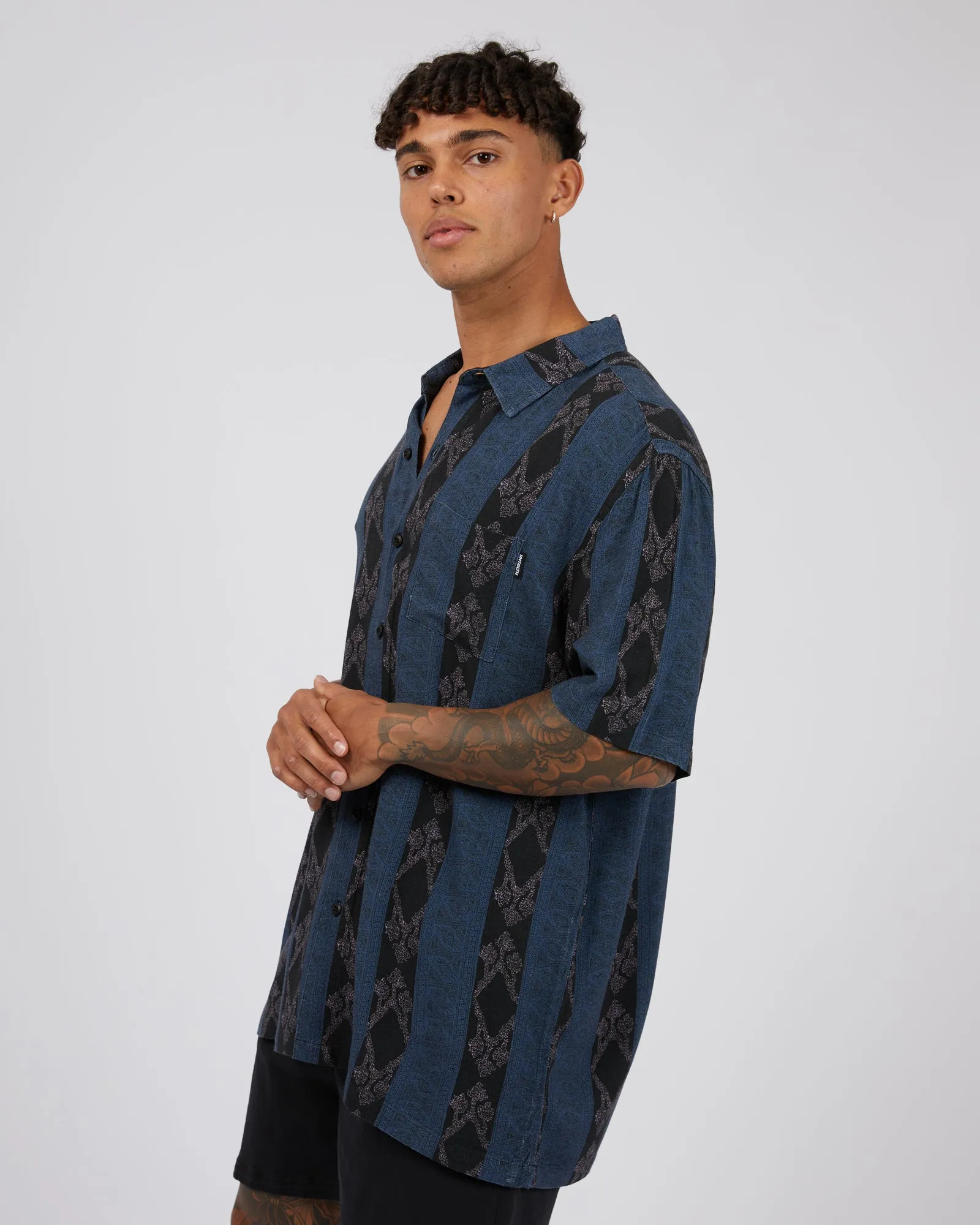 Porto Shirt Navy sold by edge clothing product image thumbnail 4
