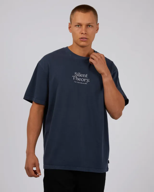 Classic Emb Tee Navy sold by edge clothing