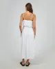 Luxe Linen Maxi Dress Vintage White sold by edge clothing