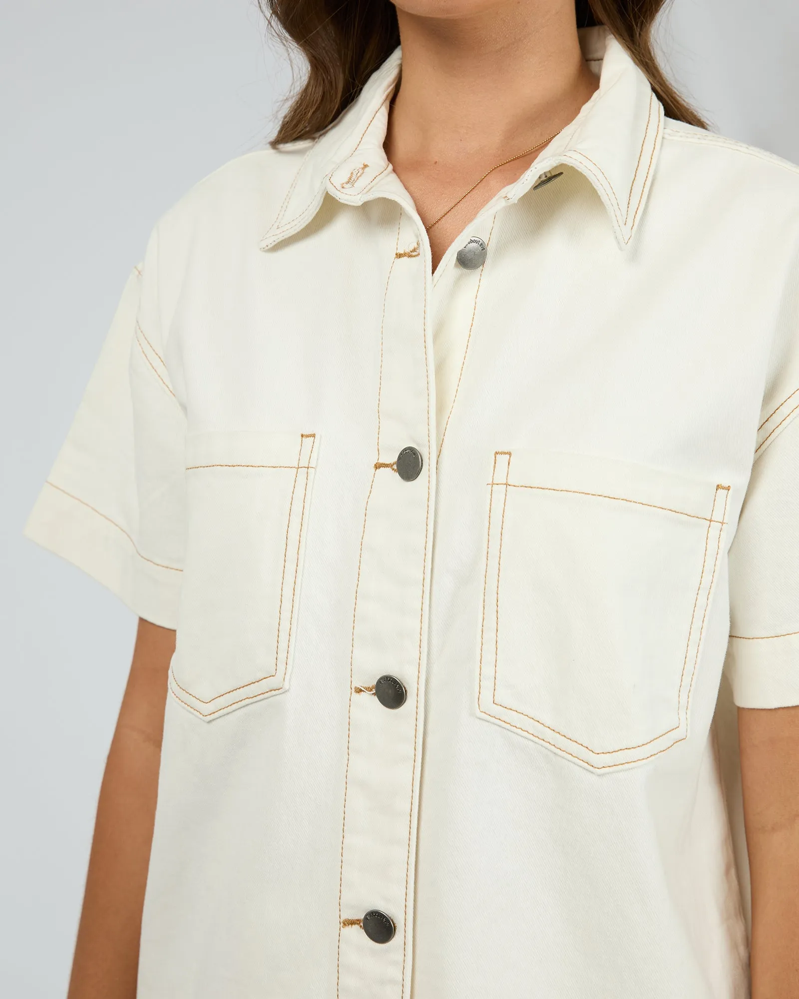 Simi Denim Shirt Vintage White sold by edge clothing product image thumbnail 5