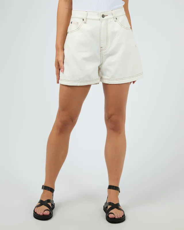 Josie Short Vintage White sold by edge clothing