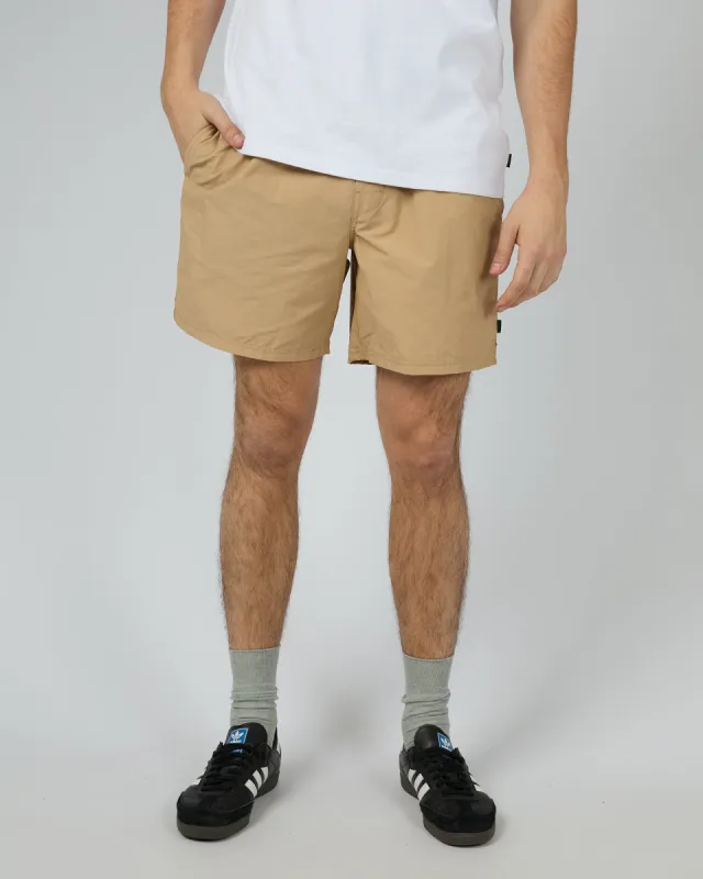 Vacay Nylon Short Sand sold by edge clothing