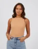 Pia Tank Peach sold by edge clothing