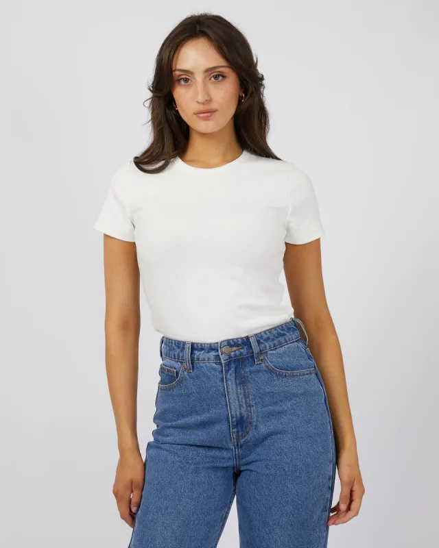 Eve Regular Tee White sold by edge clothing