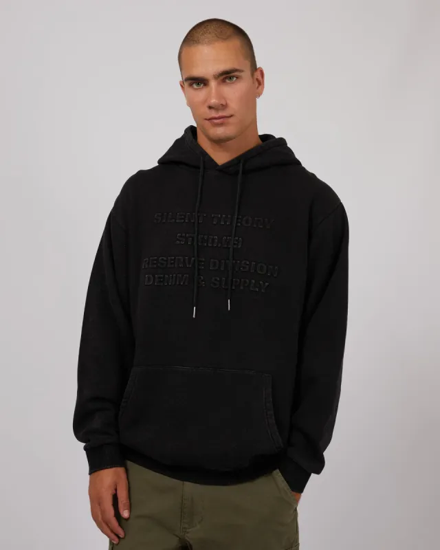 Saint Hoody Washed Black sold by edge clothing