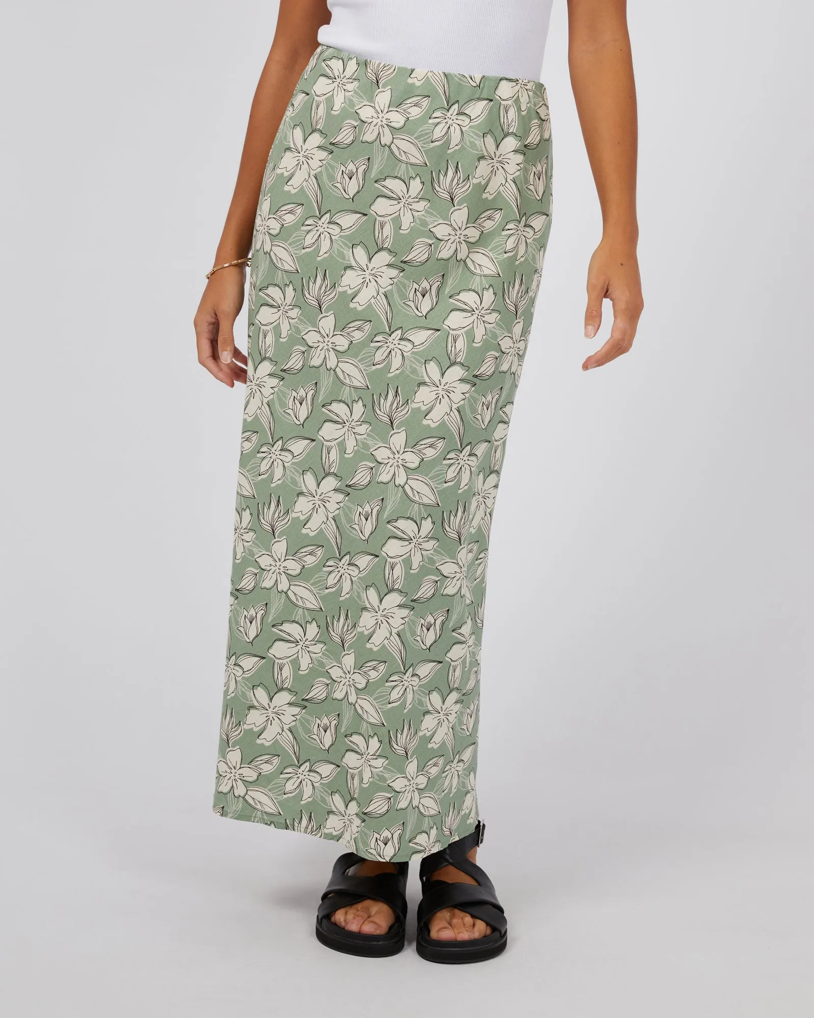 Eden Maxi Skirt Sage sold by edge clothing