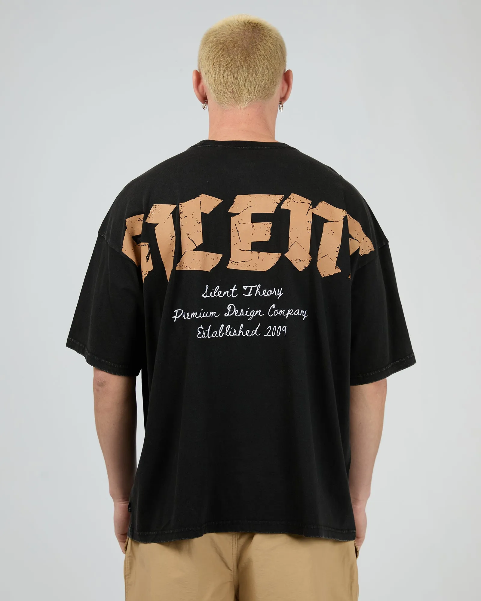 Rough Tee Washed Black sold by edge clothing product image thumbnail 3