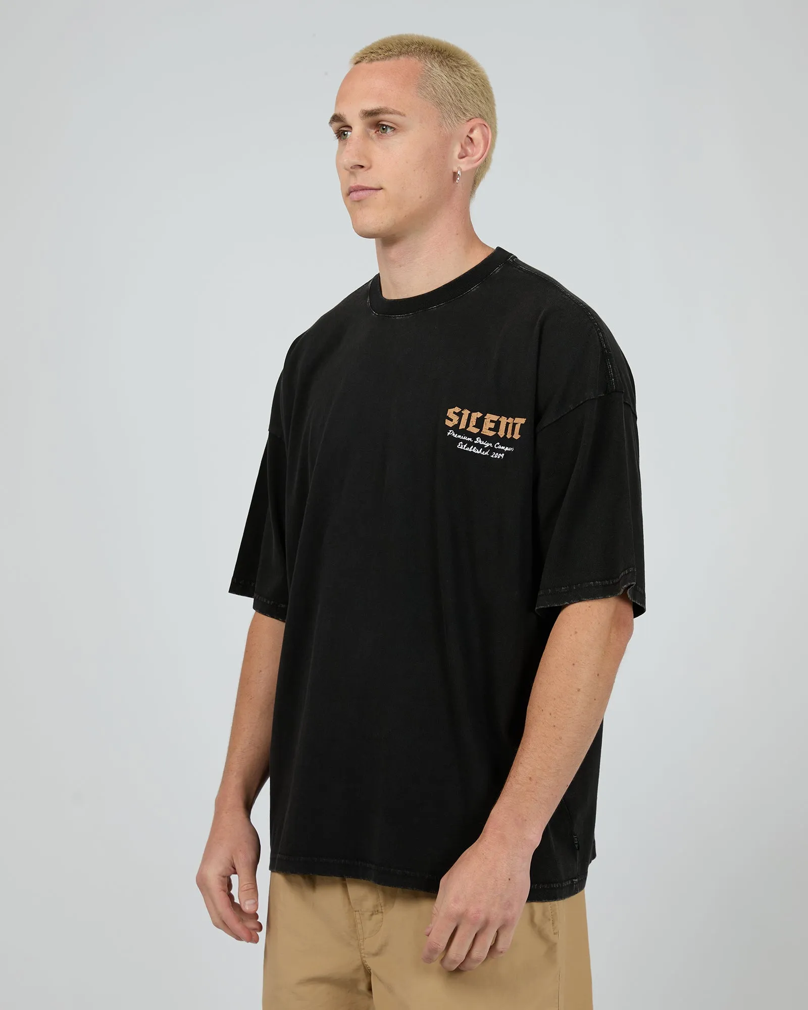 Rough Tee Washed Black sold by edge clothing product image thumbnail 4