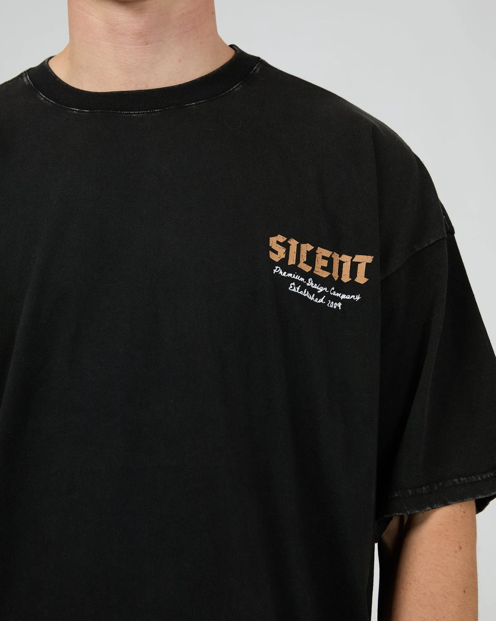 Rough Tee Washed Black sold by edge clothing product image thumbnail 5