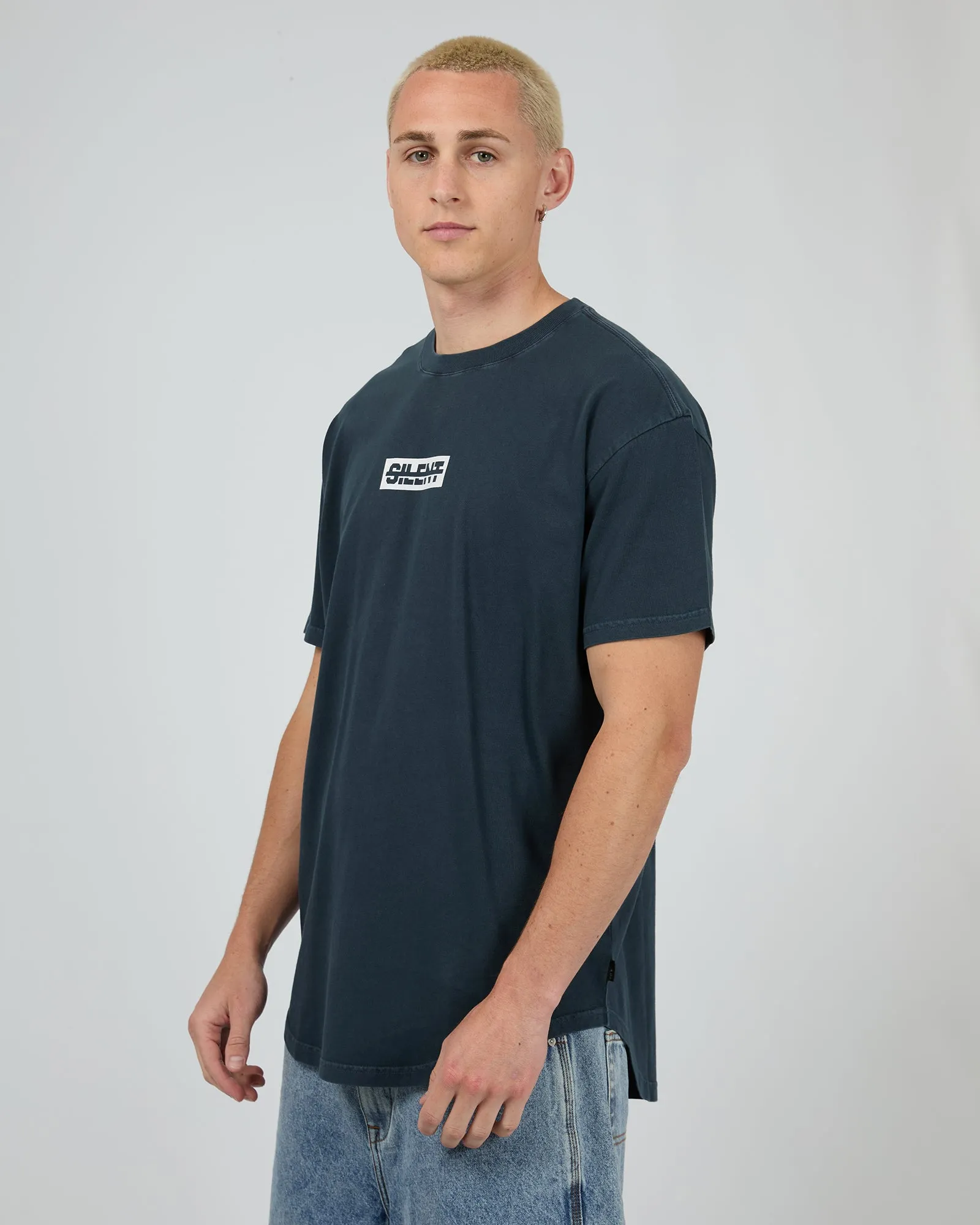 Straight Edge Tee Navy sold by edge clothing product image thumbnail 4