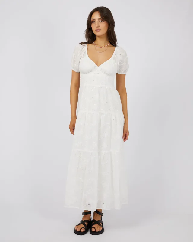 Sutton Broderie Maxi Dress Vintage White sold by edge clothing