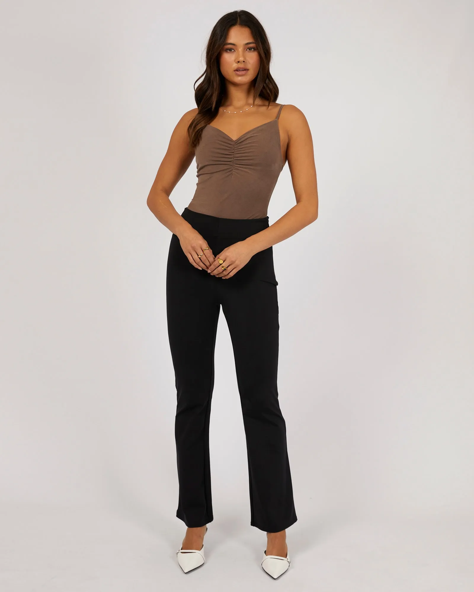 Luxe Ruched Bodysuit Brown sold by edge clothing product image thumbnail 2
