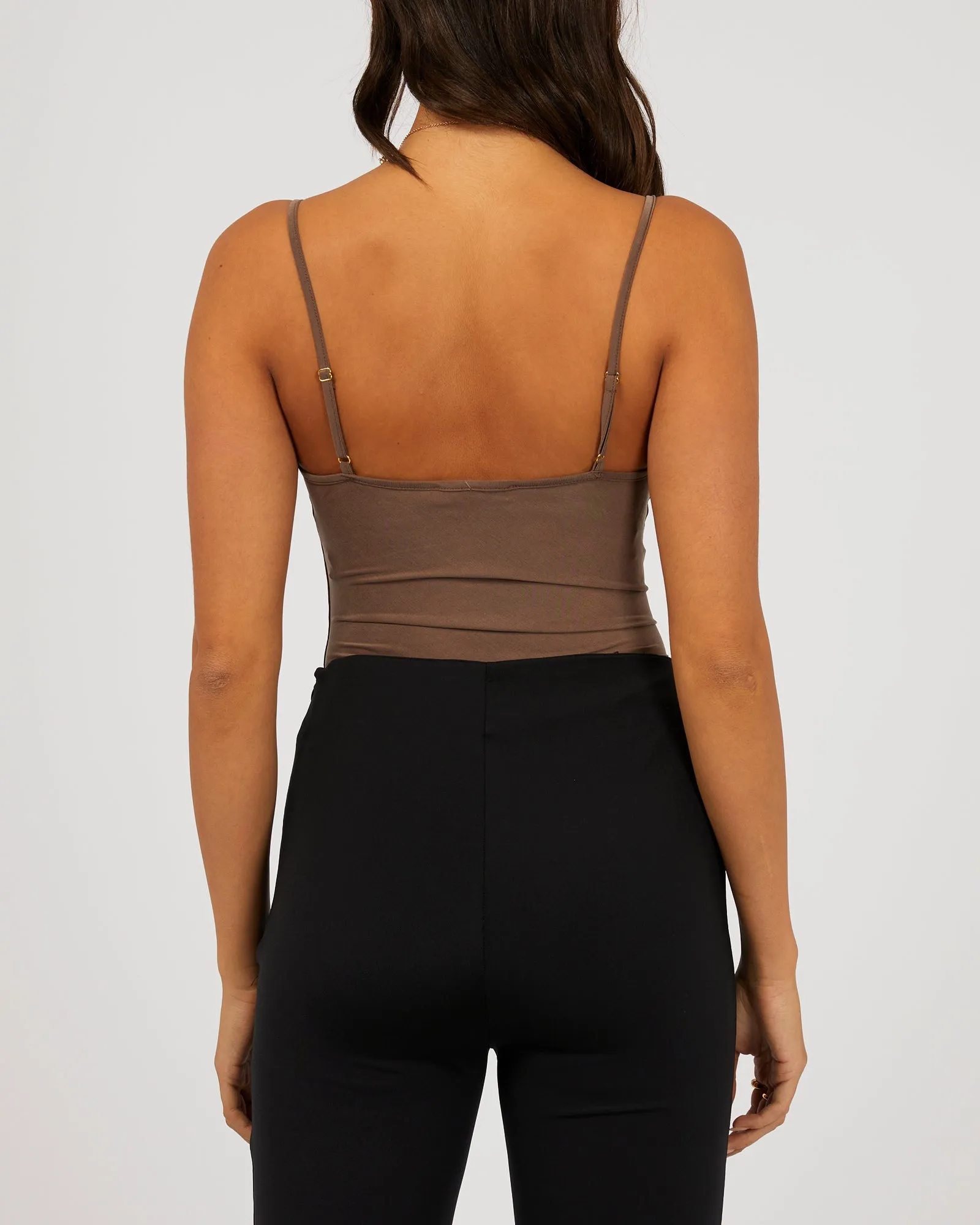 Luxe Ruched Bodysuit Brown sold by edge clothing product image thumbnail 3