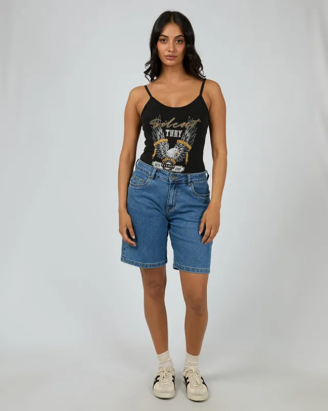 Lifted Bodysuit Washed Black sold by edge clothing