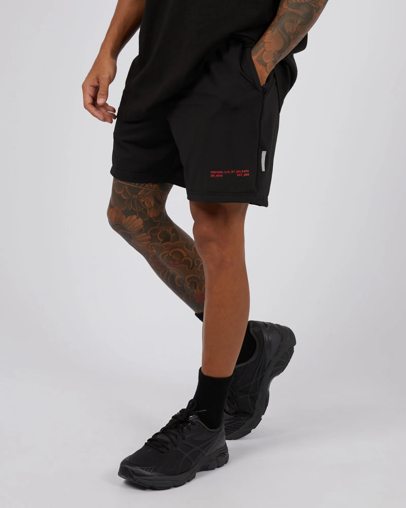 Gains Gym Short Black sold by edge clothing