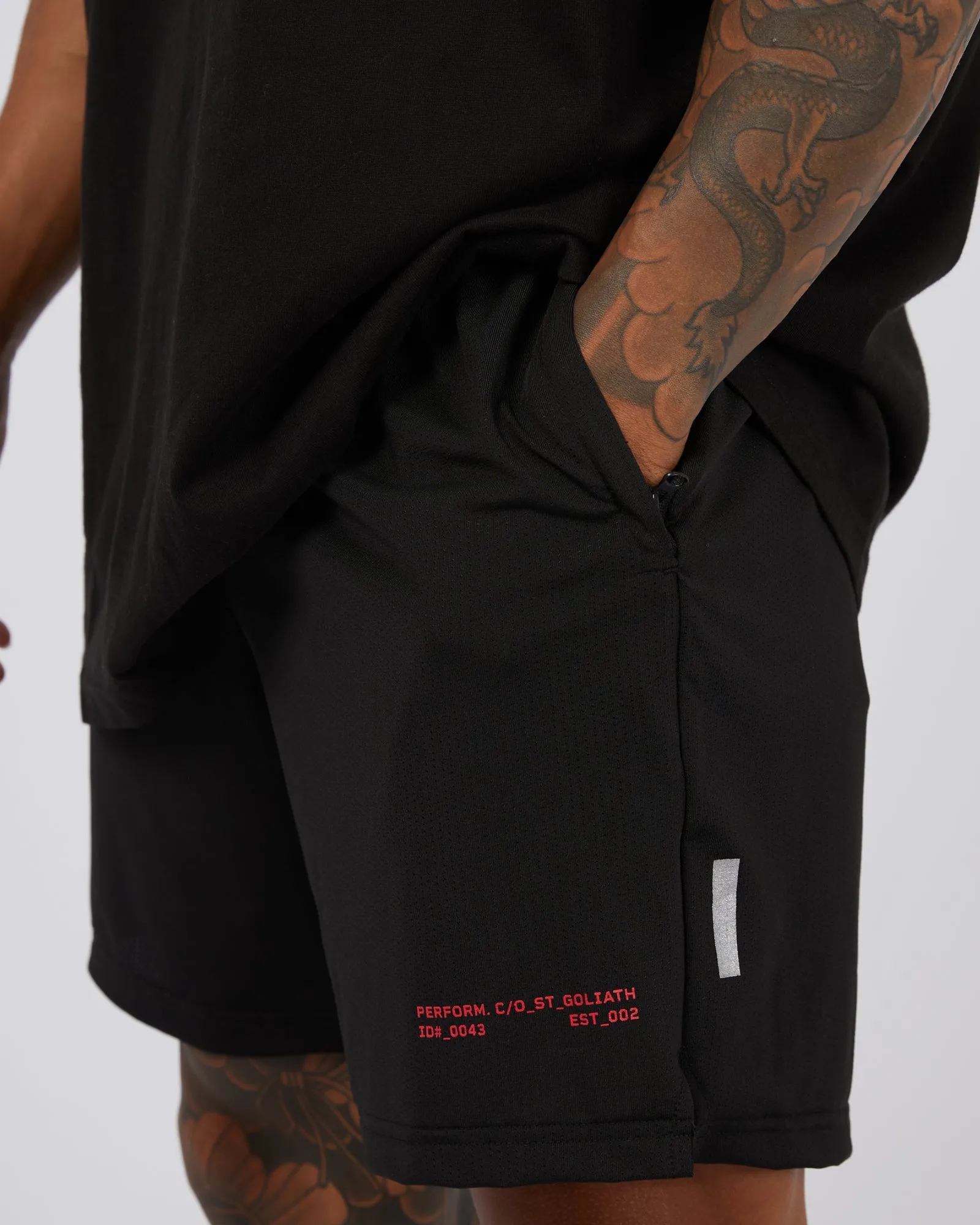 Gains Gym Short Black sold by edge clothing product image thumbnail 5