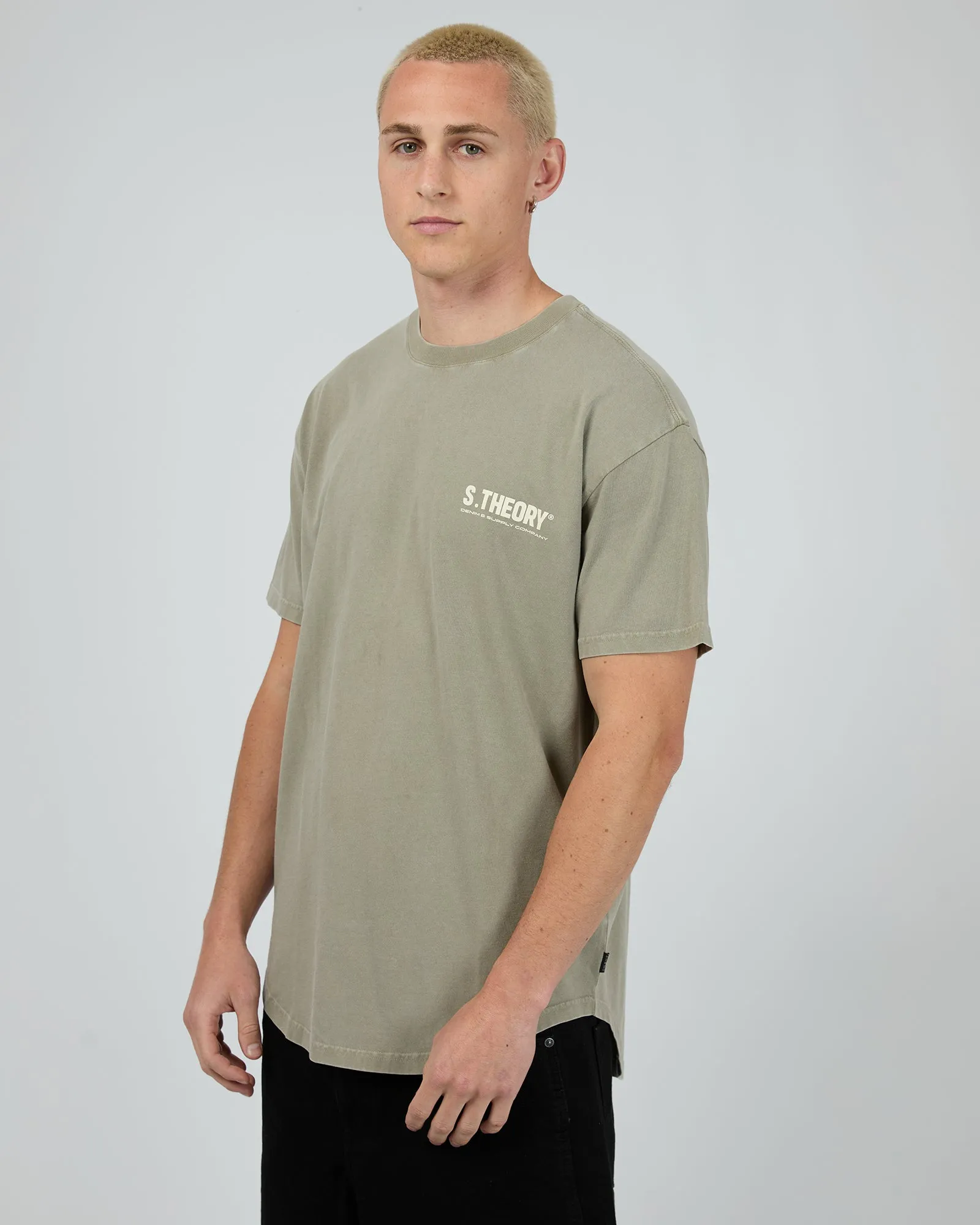 Arcade Tee Khaki sold by edge clothing product image thumbnail 4