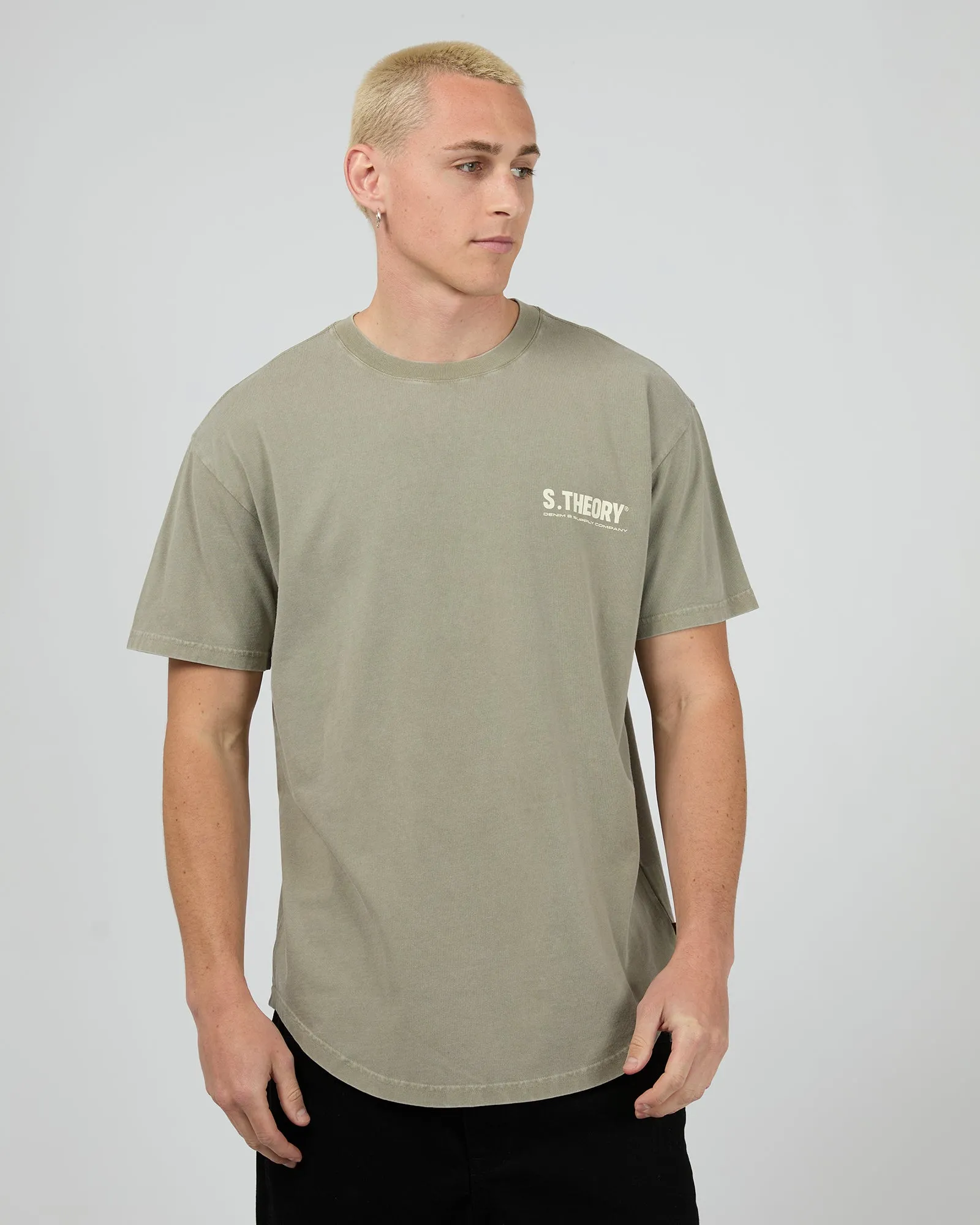 Arcade Tee Khaki sold by edge clothing product image thumbnail 3