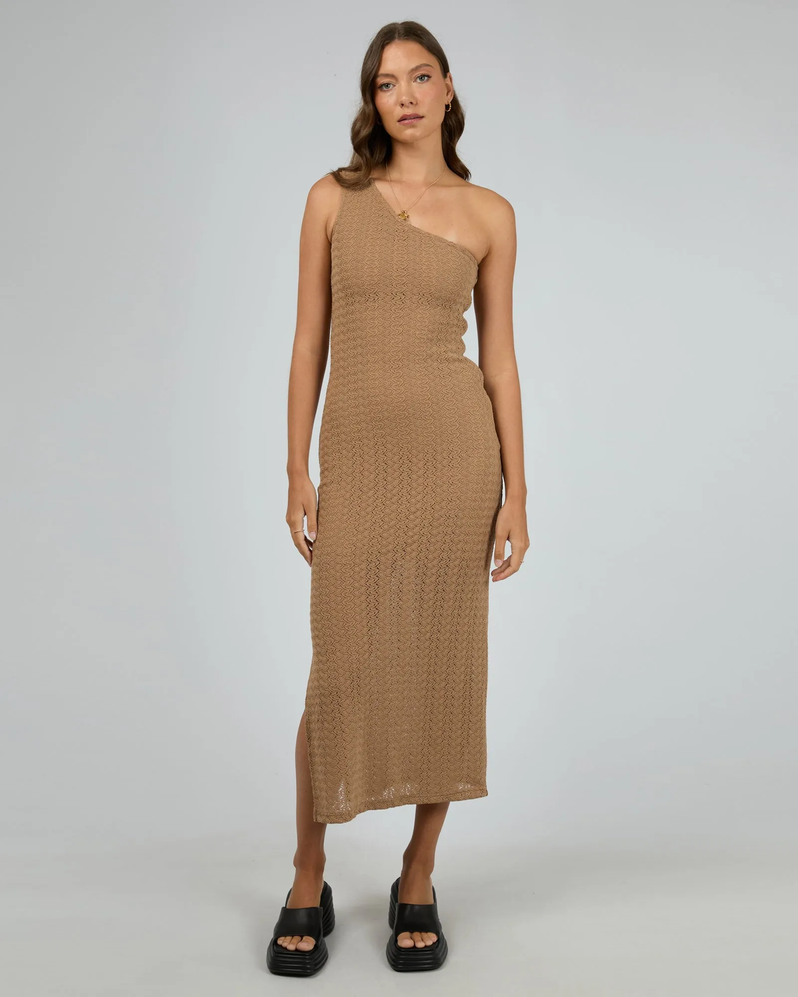 Tilda Dress Fawn sold by edge clothing