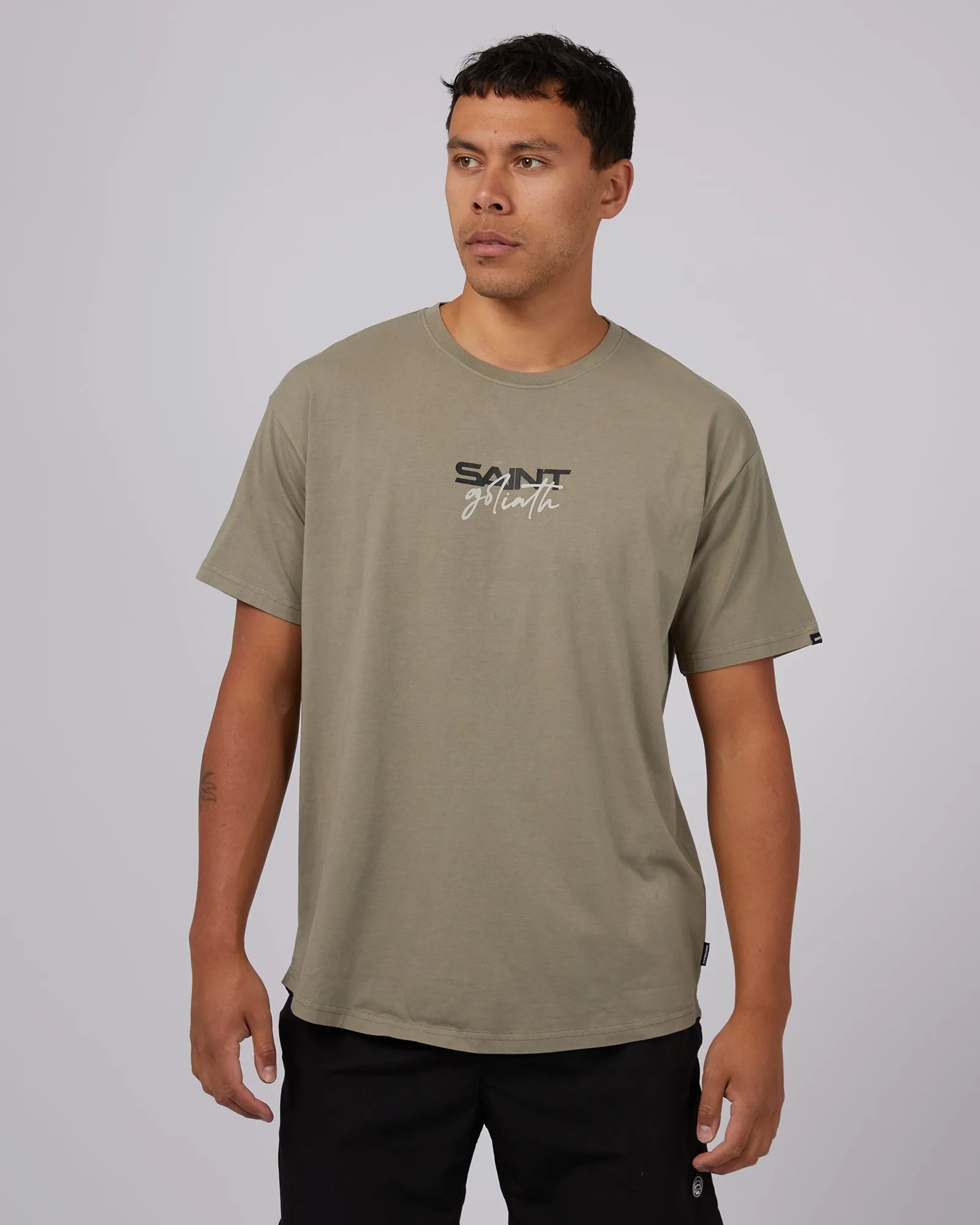 Signature Tee Olive sold by edge clothing product image thumbnail 2