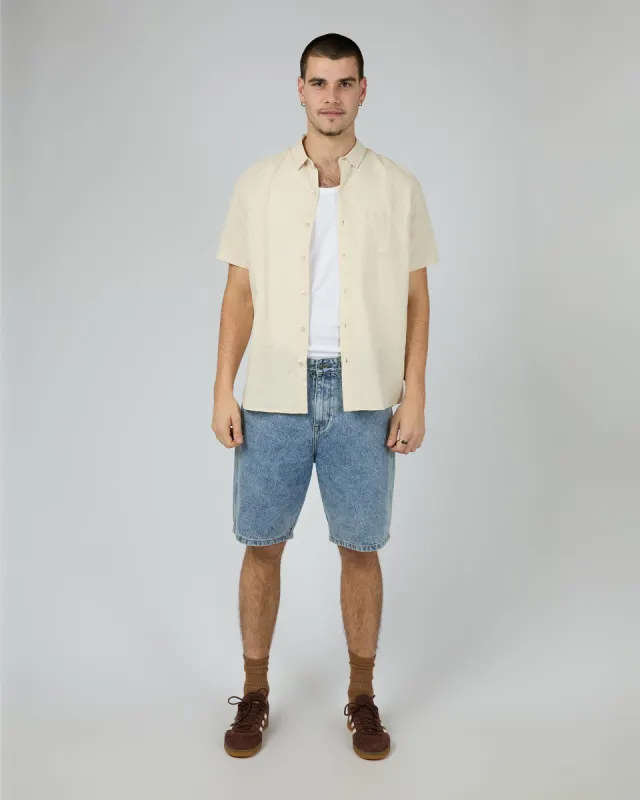 Linen Shirt Natural sold by edge clothing