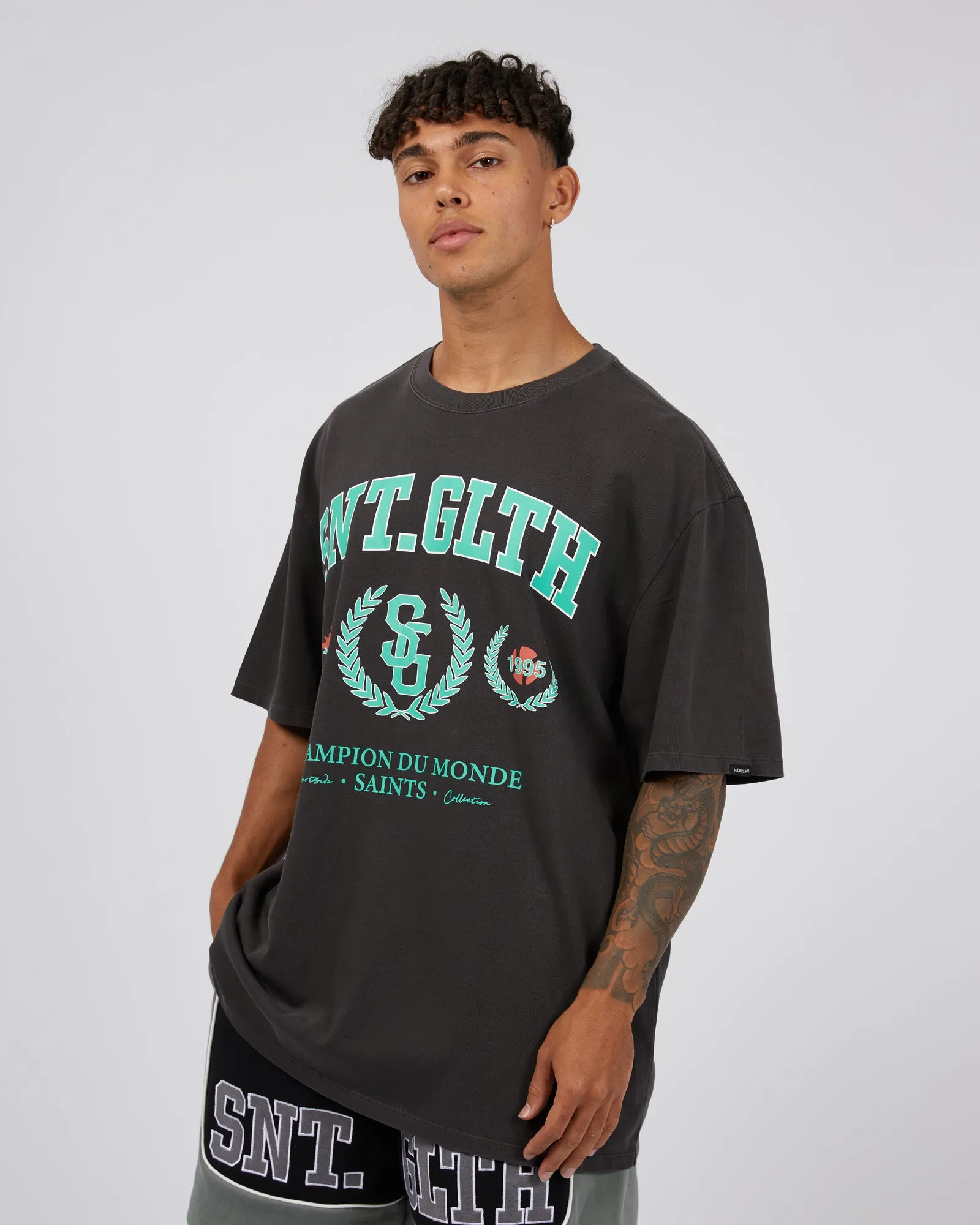 League Tee Coal sold by edge clothing product image thumbnail 4