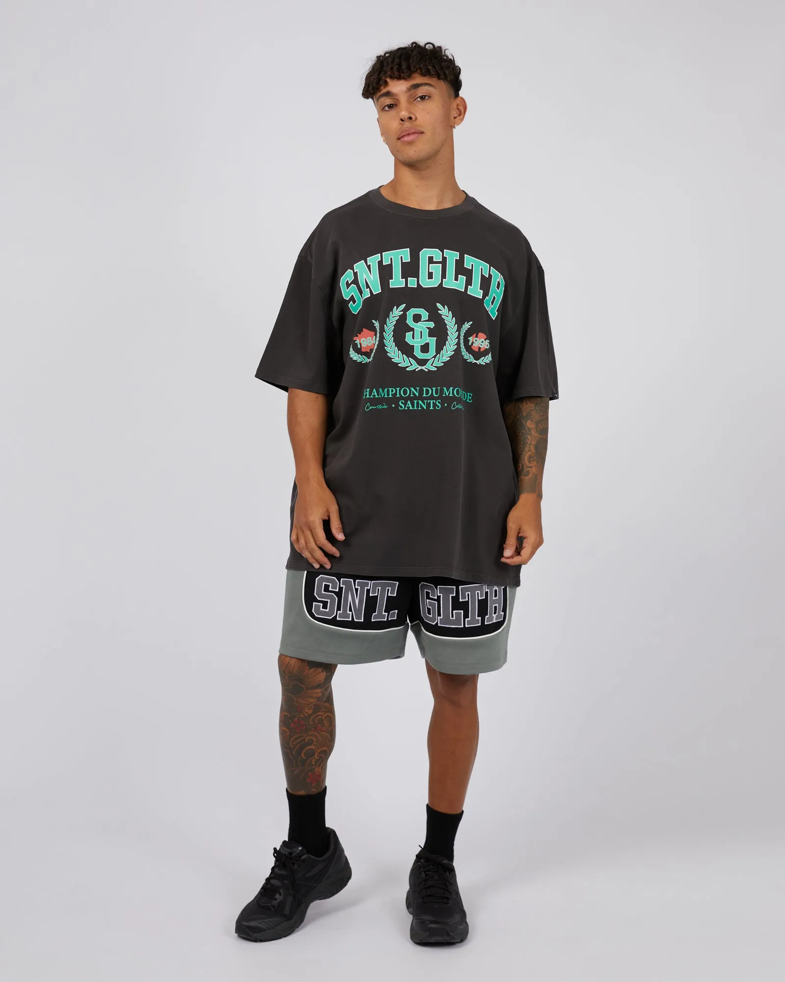 League Tee Coal sold by edge clothing product image thumbnail 2