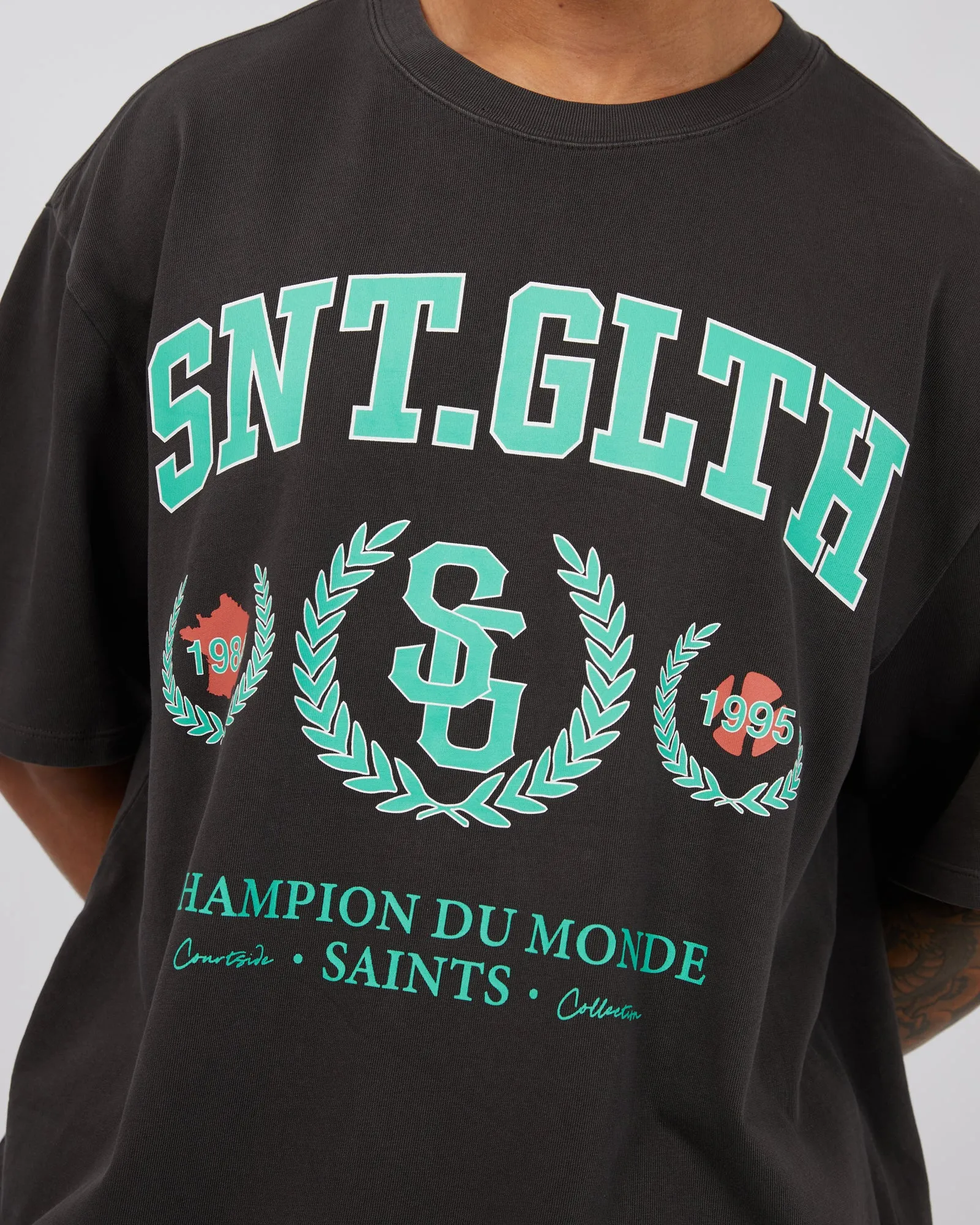 League Tee Coal sold by edge clothing product image thumbnail 5
