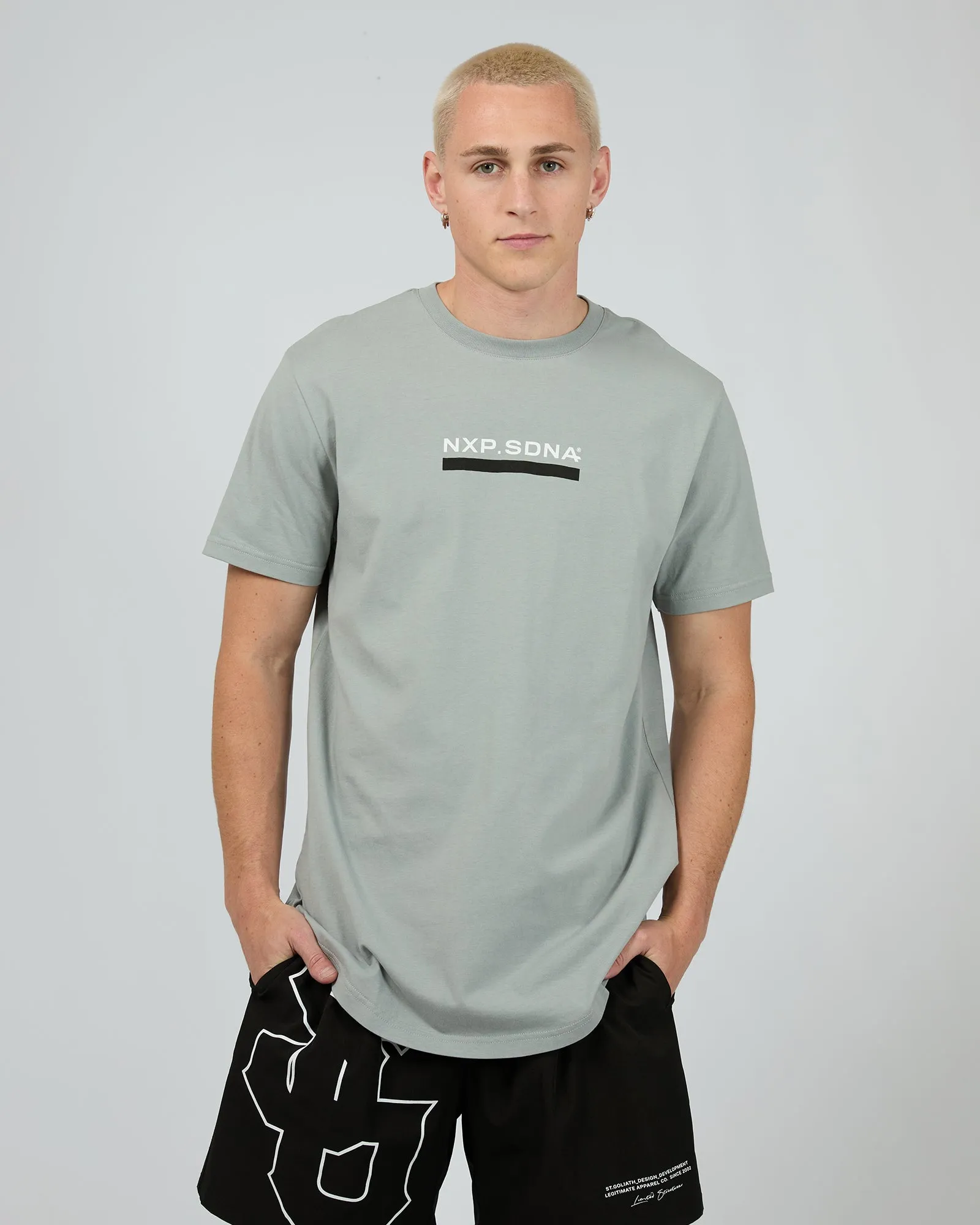 Coupe Cape Back Tee Neutral Grey sold by edge clothing