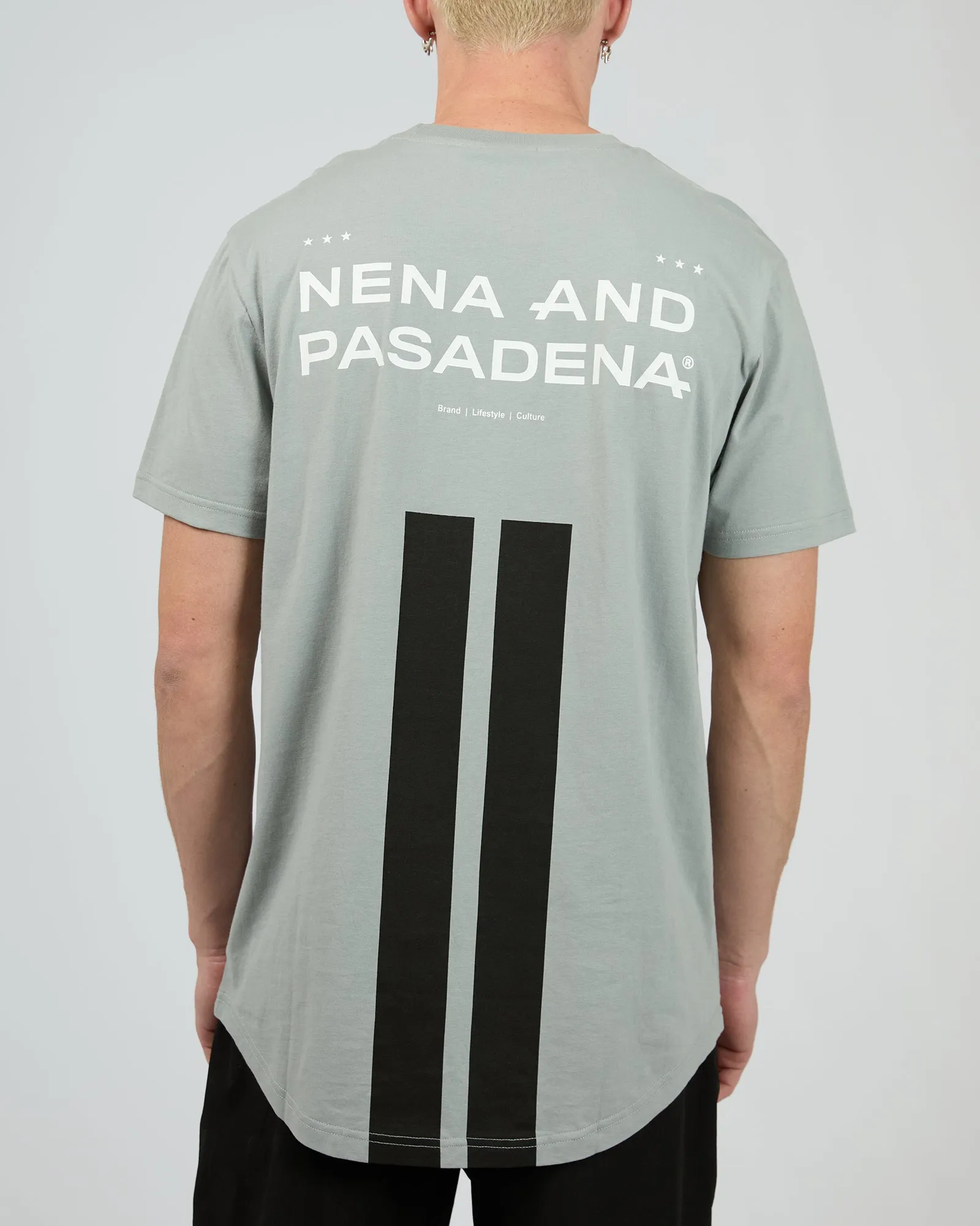 Coupe Cape Back Tee Neutral Grey sold by edge clothing product image thumbnail 2