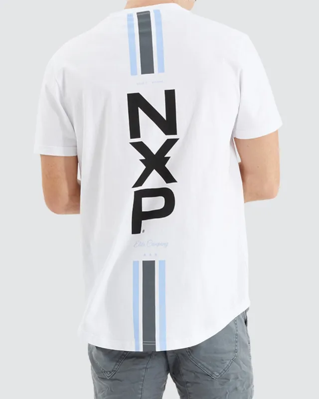 Line Dual Curved Tee White sold by edge clothing
