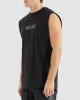 Caution Scoop Back Muscle Black sold by edge clothing