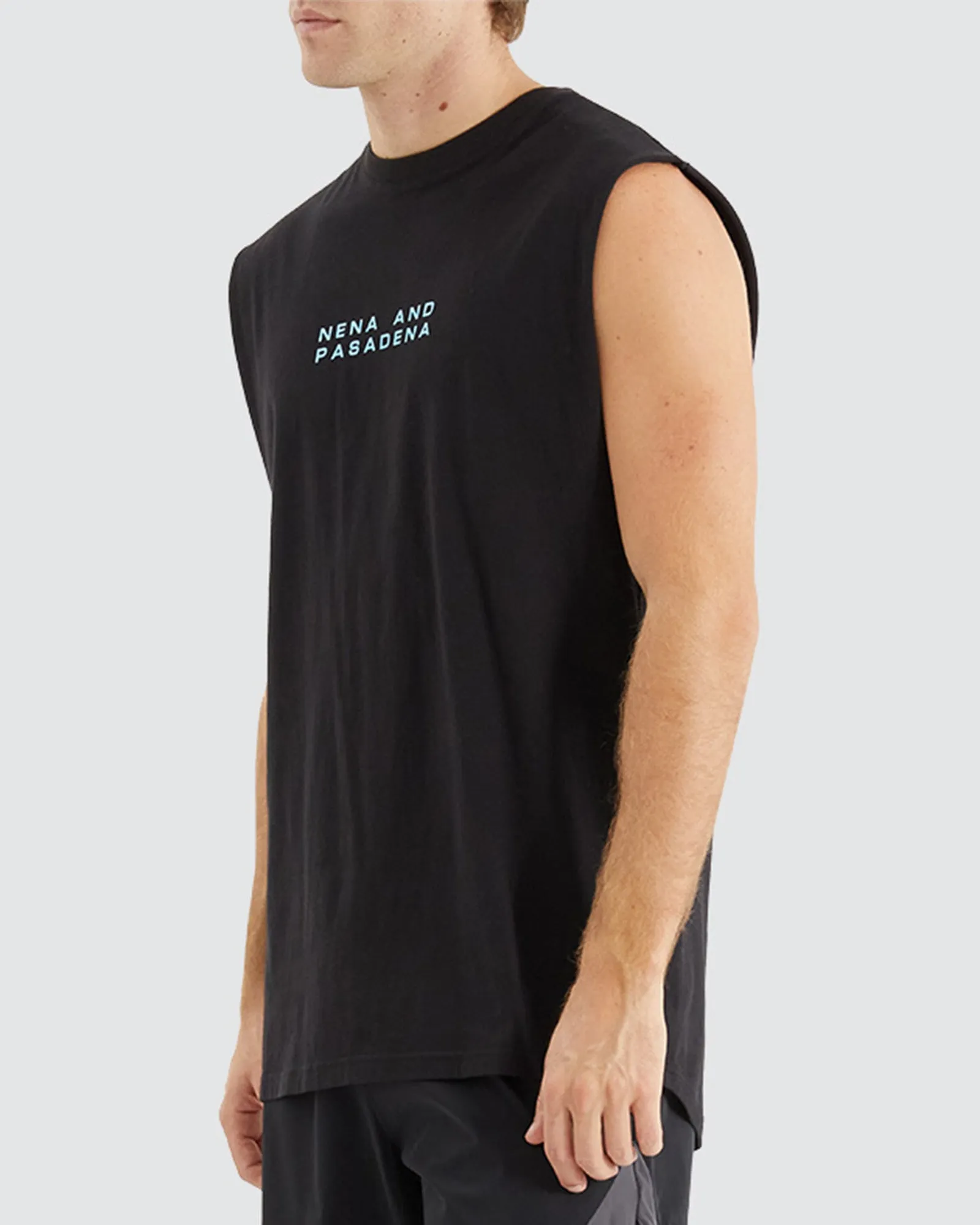 Caution Scoop Back Muscle Black sold by edge clothing product image thumbnail 2