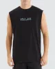 Caution Scoop Back Muscle Black sold by edge clothing