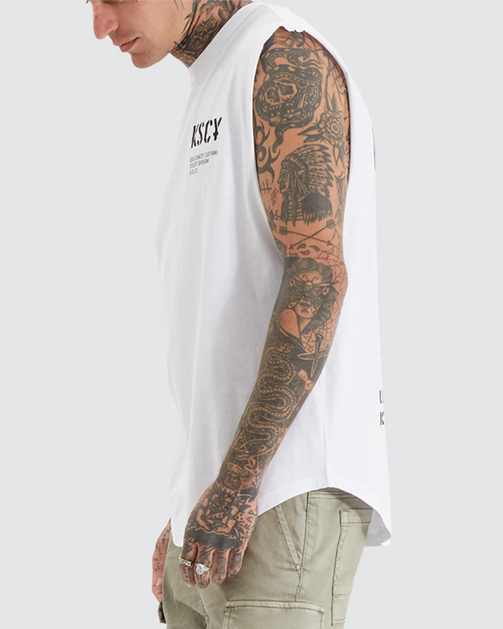 Harmon Dual Curved Muscle White sold by edge clothing product image thumbnail 3