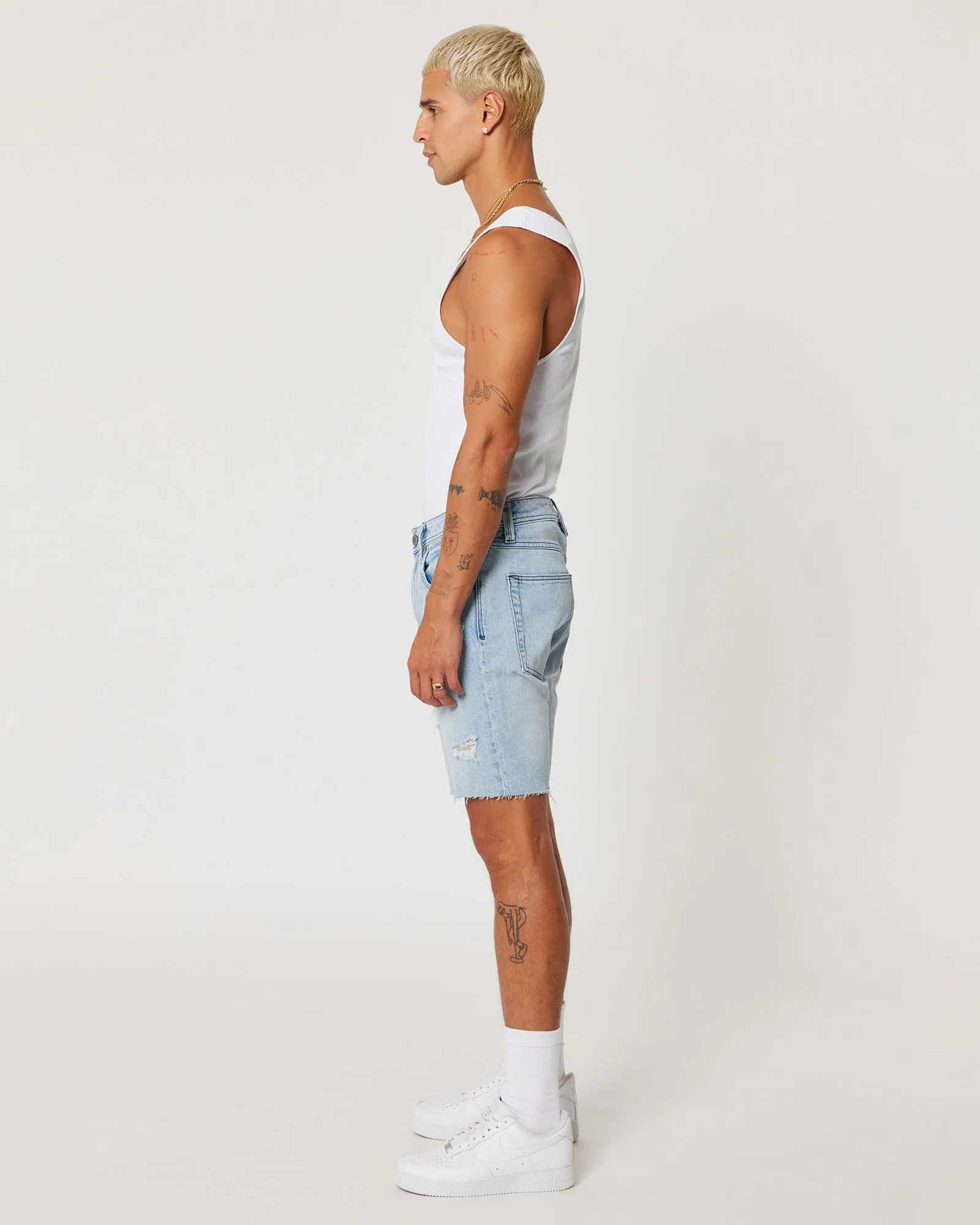 A1 Skinny Short Rogan Rip Blue sold by edge clothing product image thumbnail 4