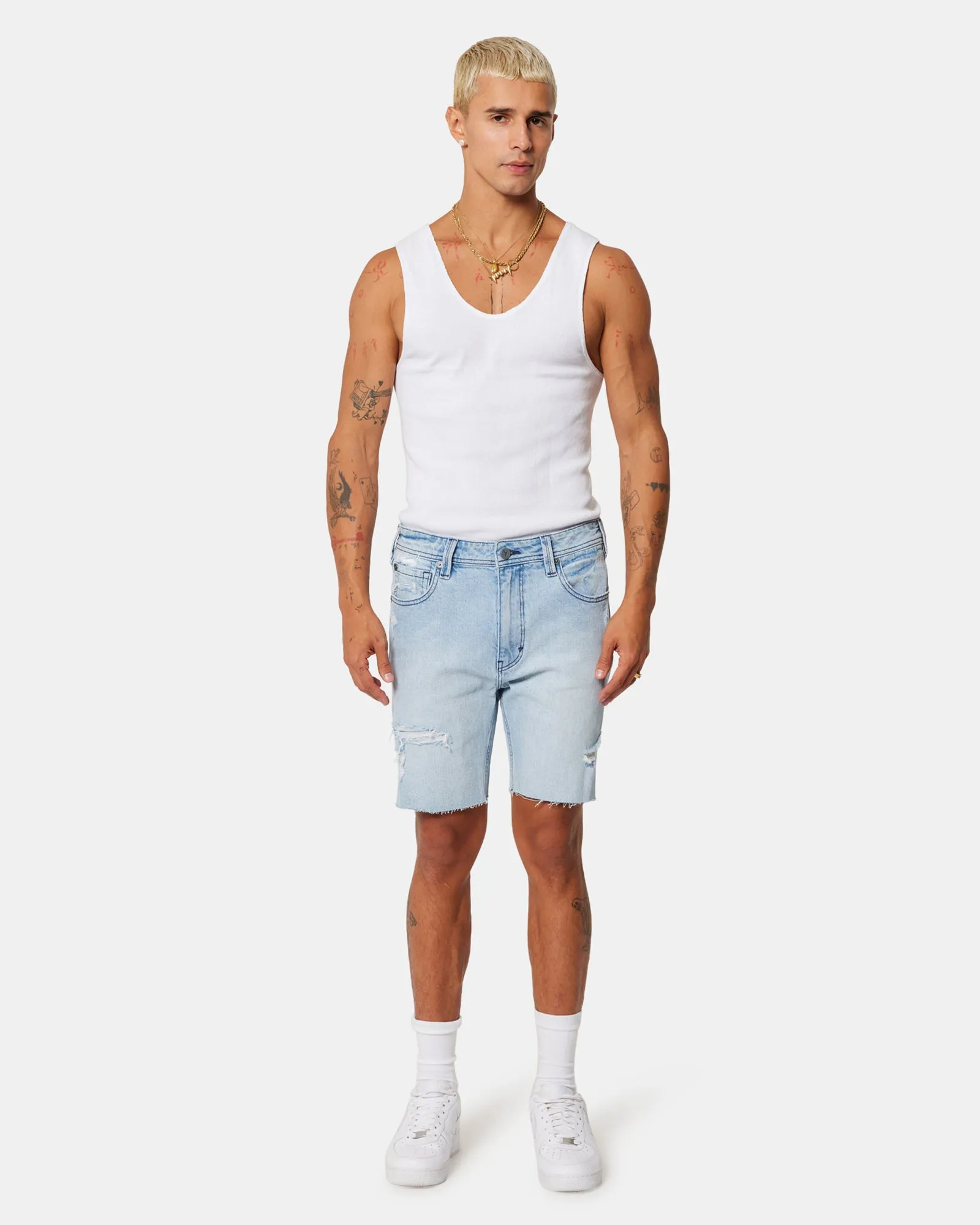 A1 Skinny Short Rogan Rip Blue sold by edge clothing product image thumbnail 2