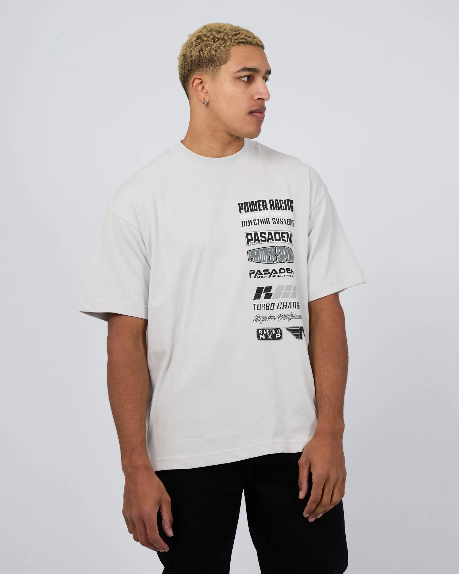 Turbo Raptor Tee Glacier Grey sold by edge clothing