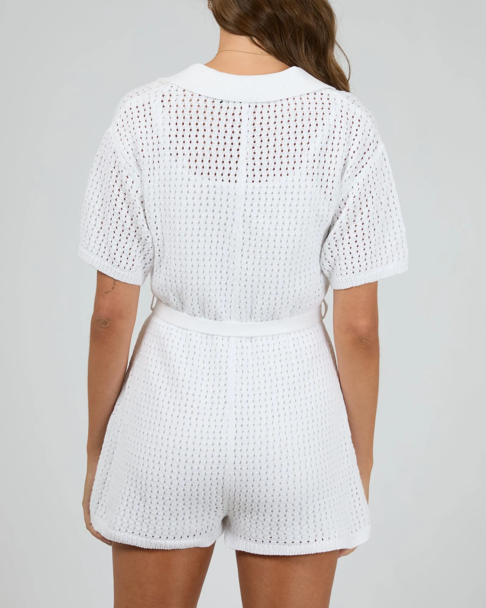 Crochet Playsuit Vintage White sold by edge clothing product image thumbnail 3