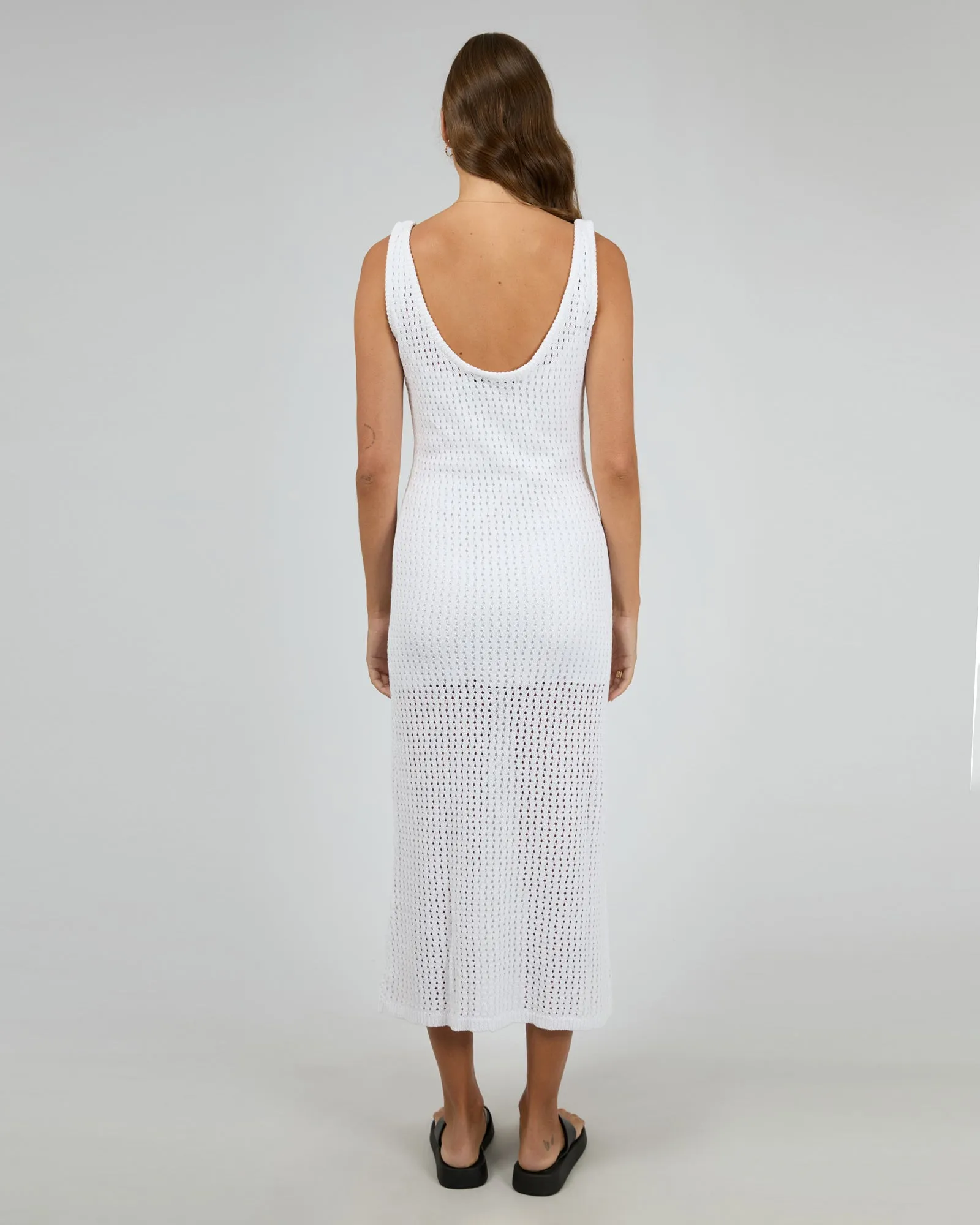 Crochet Maxi Dress Vintage White sold by edge clothing product image thumbnail 3
