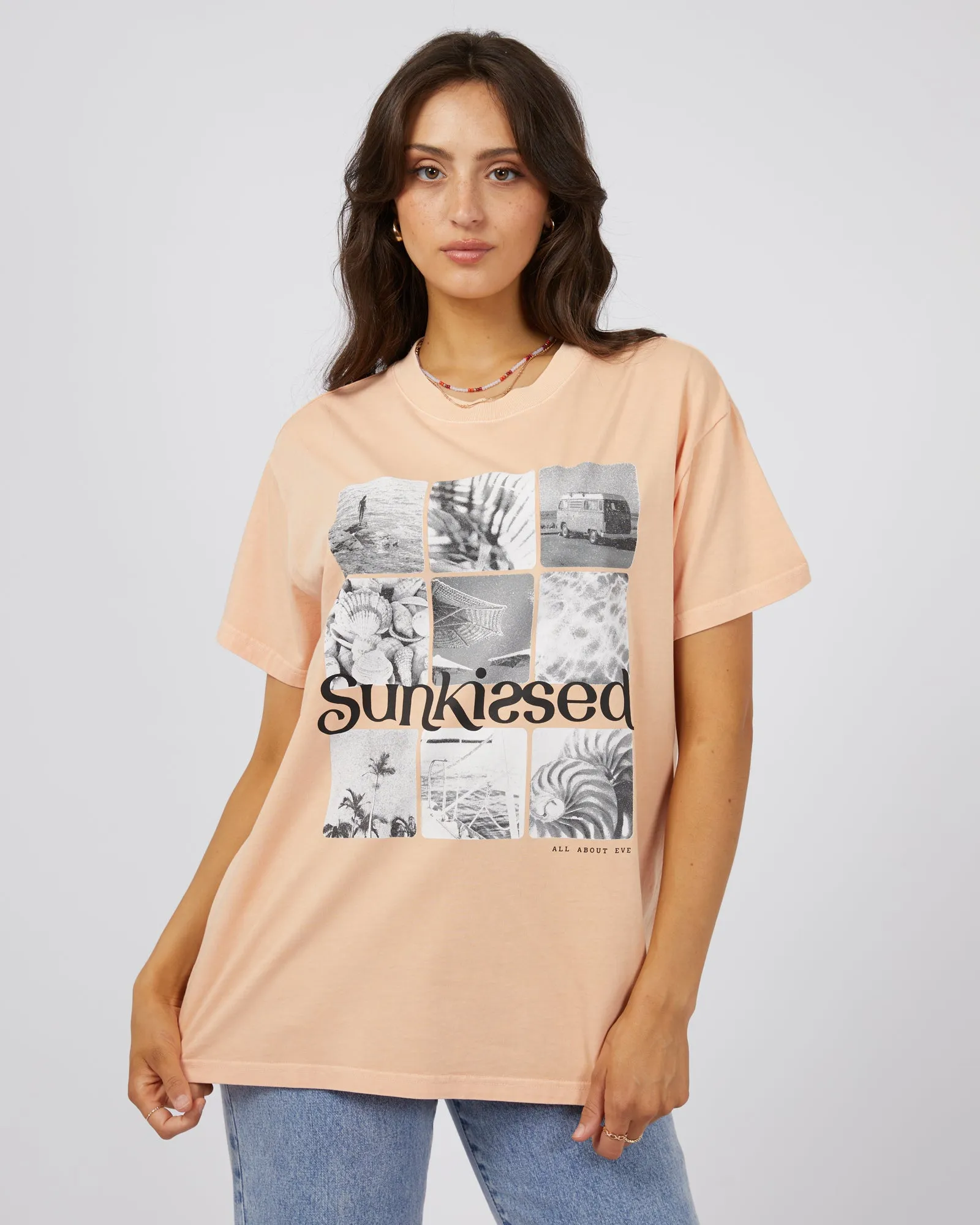 Sun Kissed Standard Tee Peach sold by edge clothing