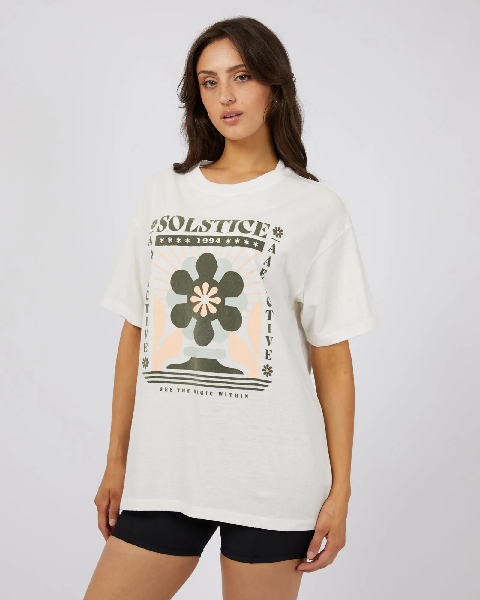 Active Solstice Oversized Tee Vintage White sold by edge clothing product image thumbnail 4