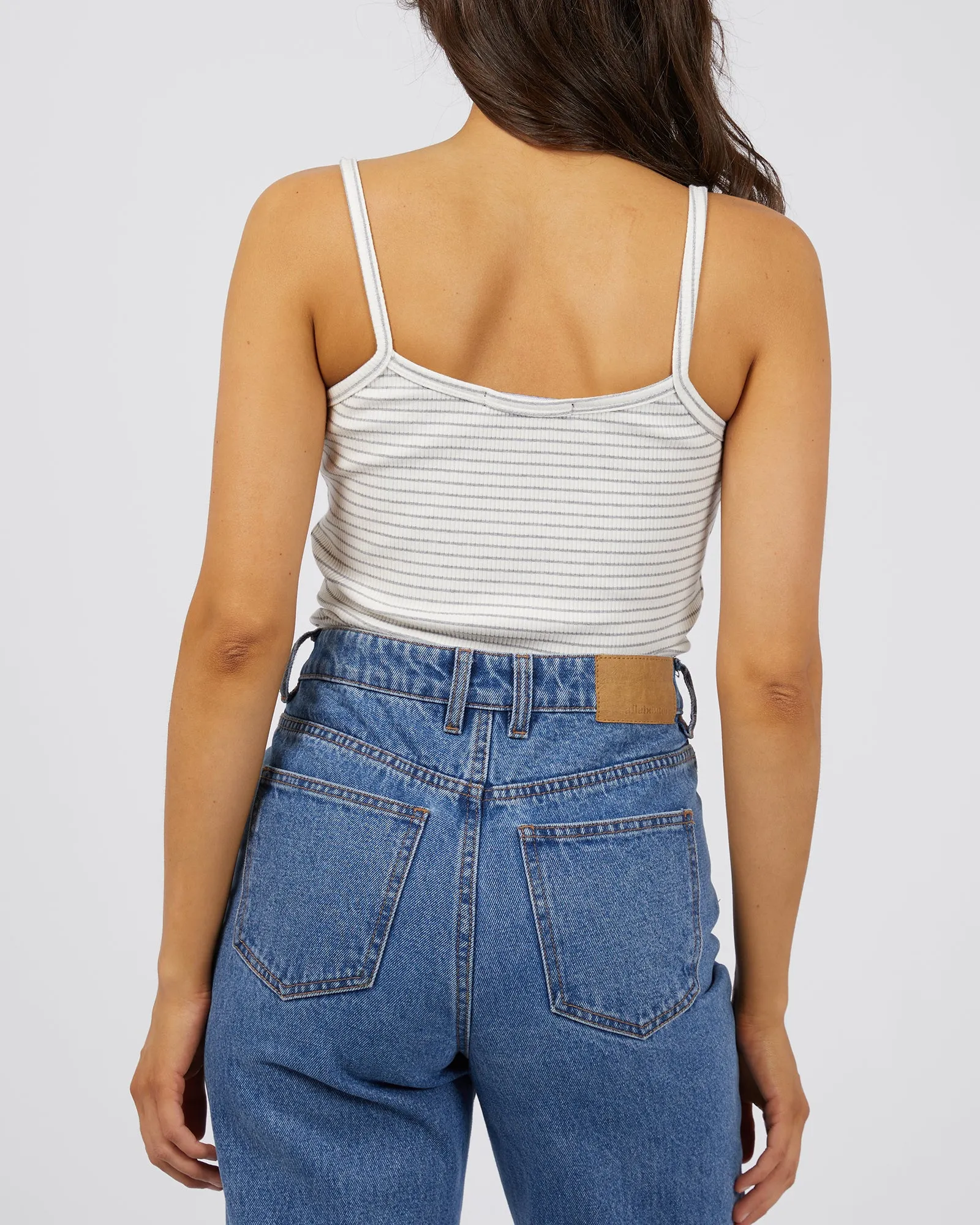 Eve Rib Stripe Cami Grey Marle sold by edge clothing product image thumbnail 3