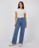 Eve Rib Stripe Tee Grey Marle sold by edge clothing