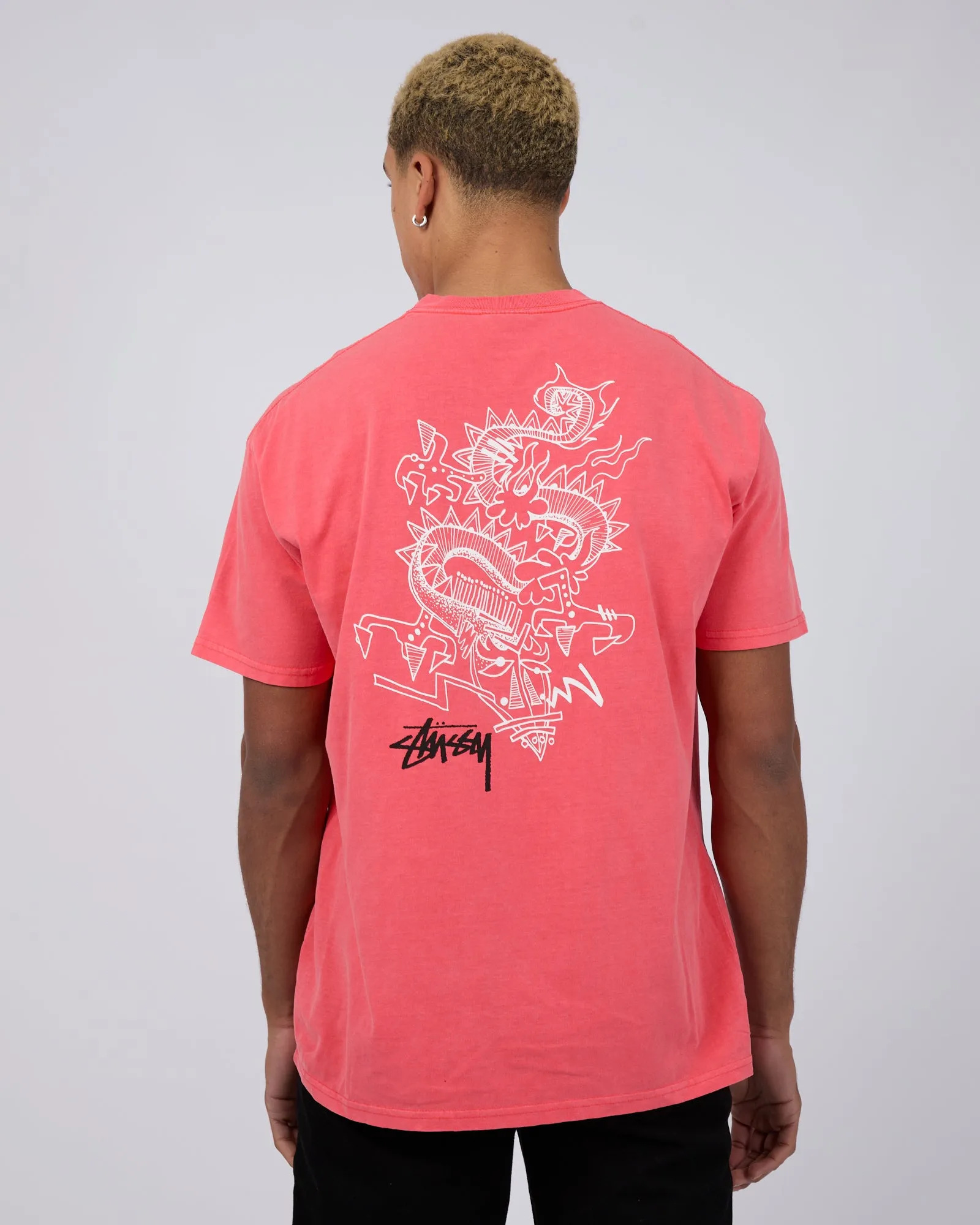 Dragon Ss Tee Red sold by edge clothing
