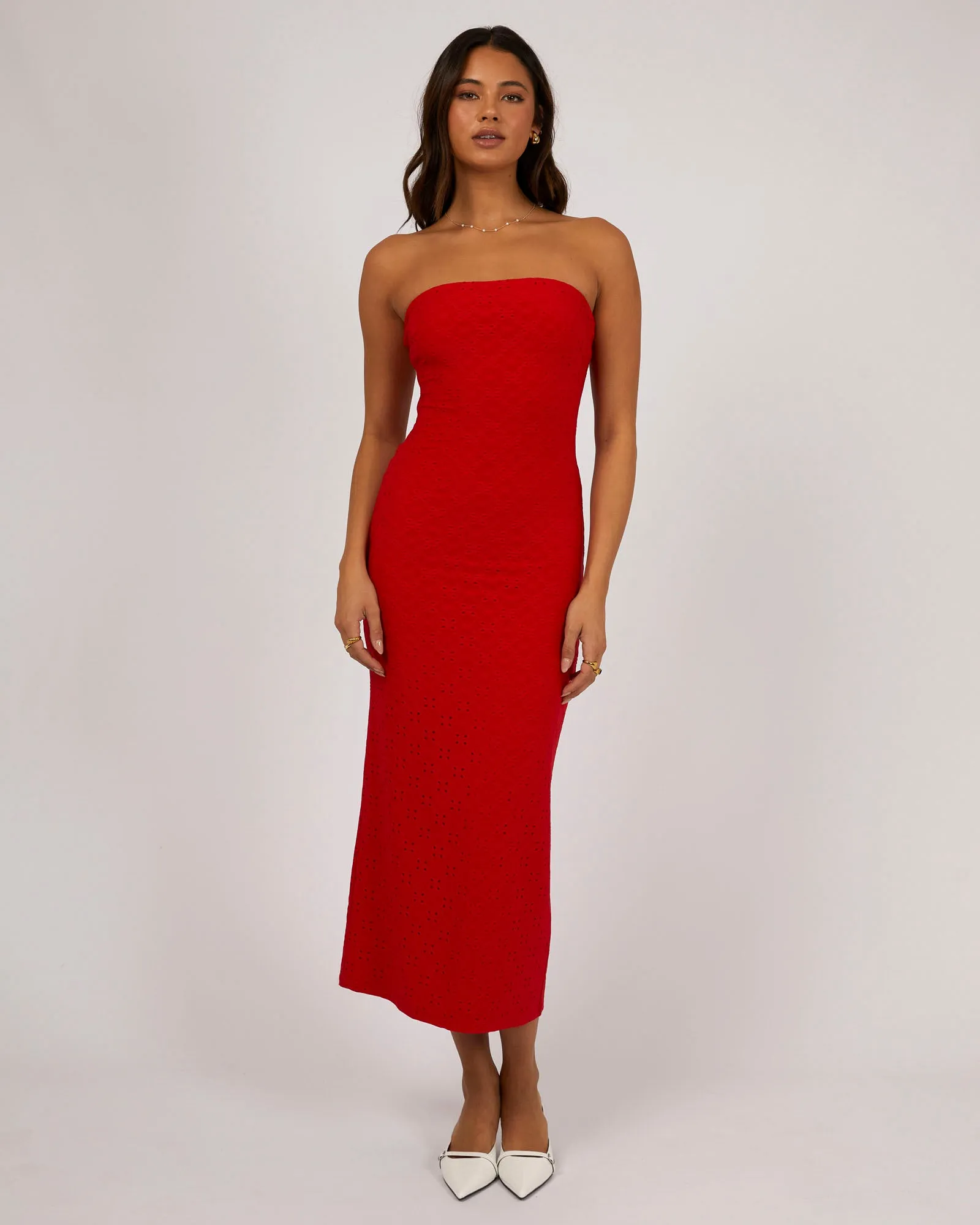 Charlee Maxi Dress Red sold by edge clothing